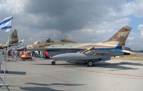 هواپیمای F-16B نیروی هوایی ارتش رژیم صهیونیستی - متعلق به ایران